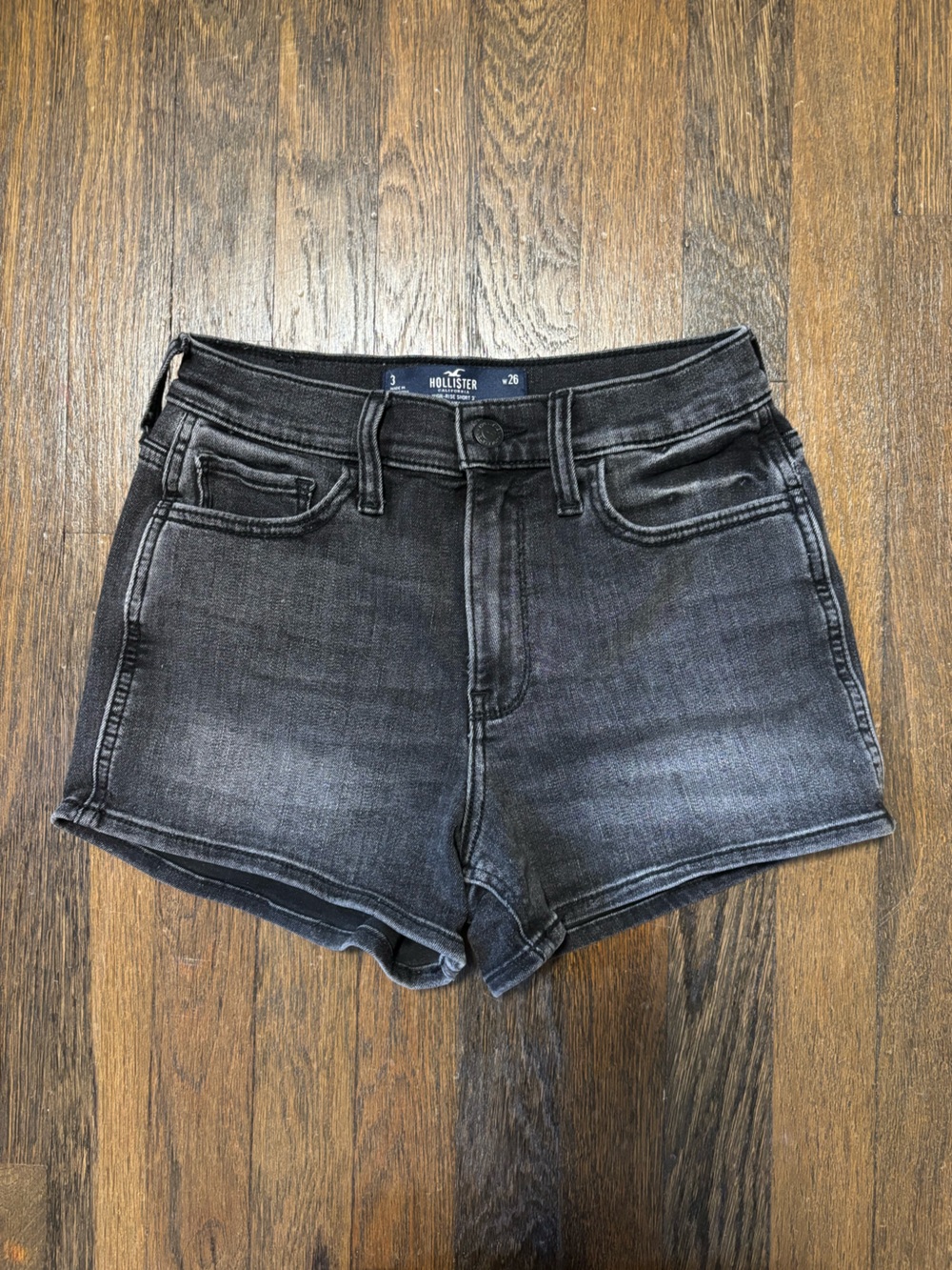 Hollister Black Denim Shorts